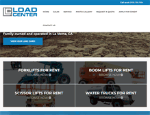 Tablet Screenshot of loadcenterlifts.com